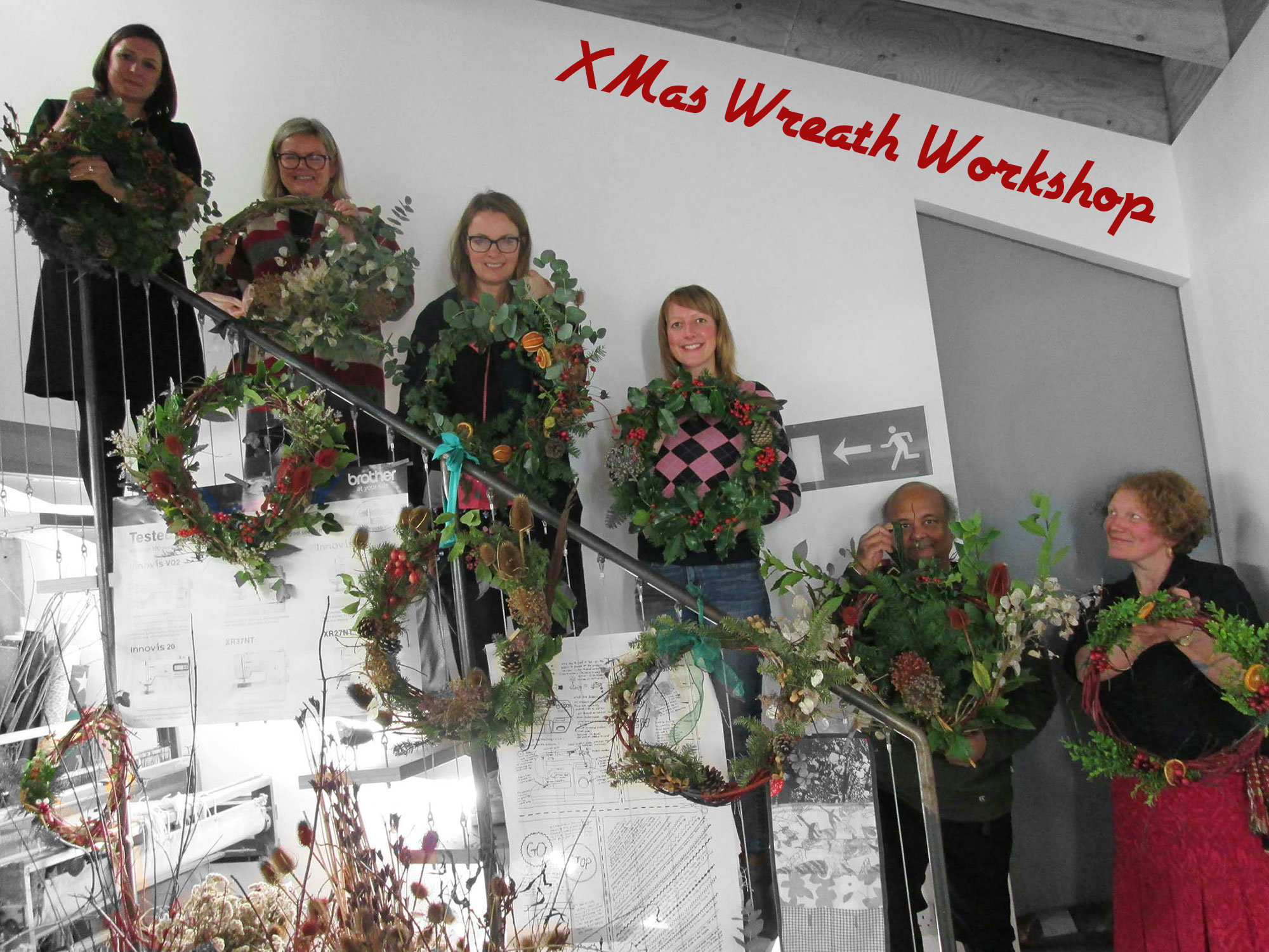 xmas wreath workshop by damaris designs